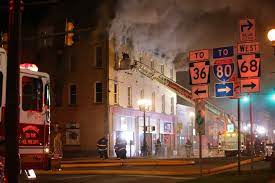 photo of Bob's Sub in Clarion Pa burning on Easter in April 2023
