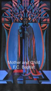 Francis C. Baptist painting of Mother of Child. Copyrighted. Do not use or reproduce without written permission