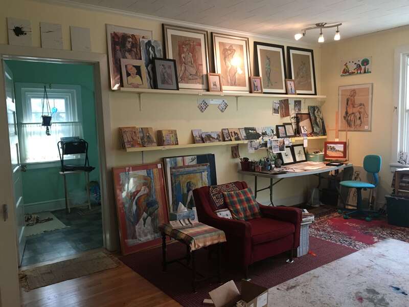 Delaware artist Sarah Baptist's studio Open Studio 2019 